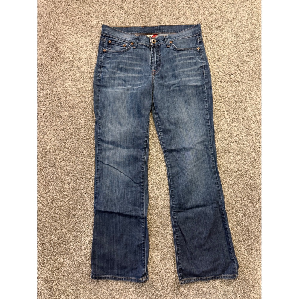 Lucky Brand Jeans Womens 10/30 Blue Sweet N Low Bootcut Flap Pocket Denim